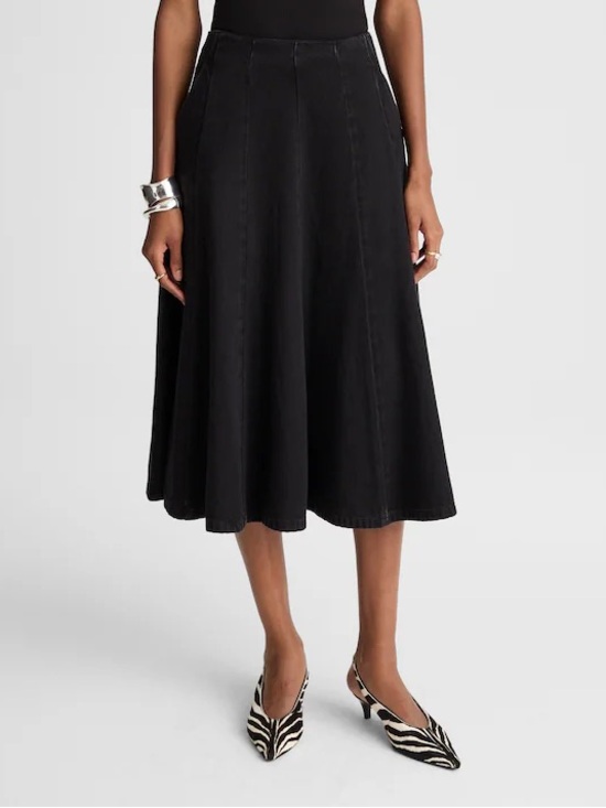 Madewell Dresses & Skirts - Madewell Airy Denim Circle Skirt Hanna Wash (black) women’s Size 28 NWT
